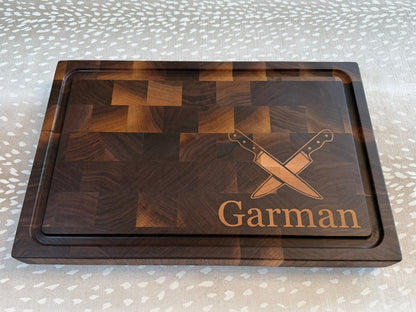 Cutting Board Personalized - Knives