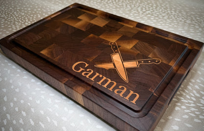 Cutting Board Personalized - Knives