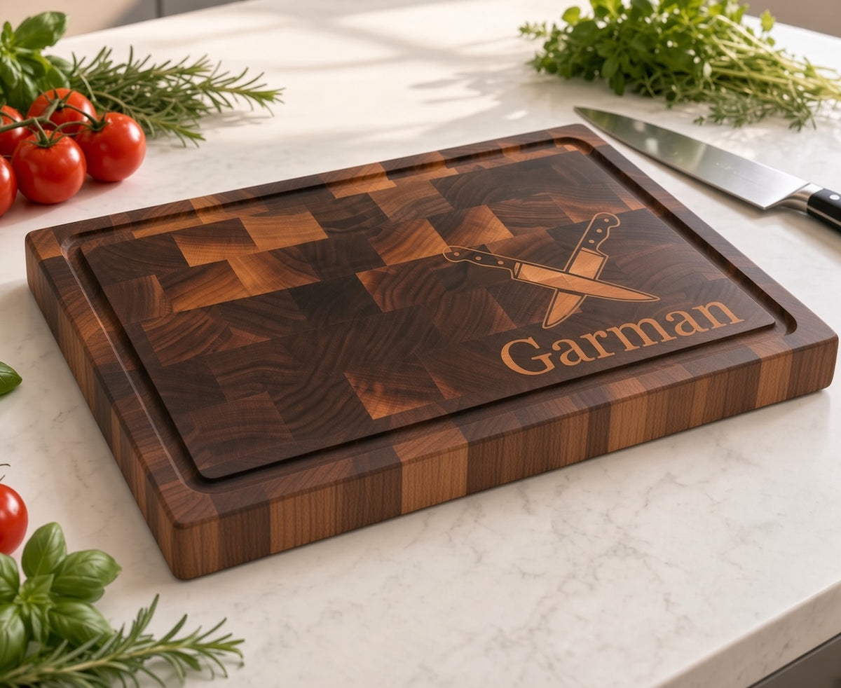 Cutting Board Personalized - Knives