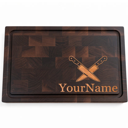 Cutting Board Personalized - Knives