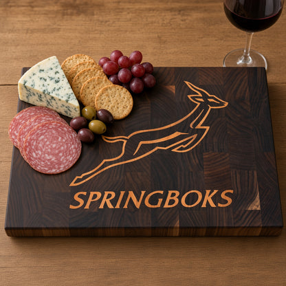 Cutting Board - Springboks (Walnut Base)